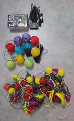 2 slingers FEEST VERLICHTING op lichtnet en 2 op solar, Ophalen of Verzenden, Zo goed als nieuw, Versiering, Overige