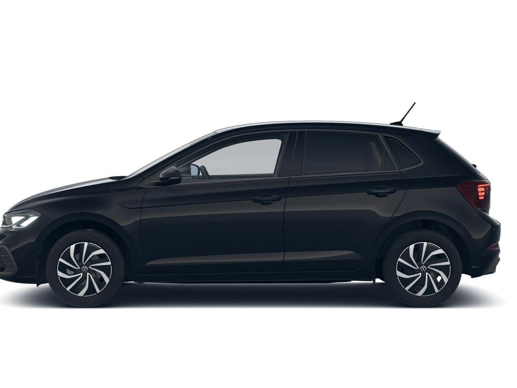 Volkswagen Polo 1.0 TSI Life Edition | Automaat | Keyless |, Stof, Euro 6, Zwart, Bedrijf