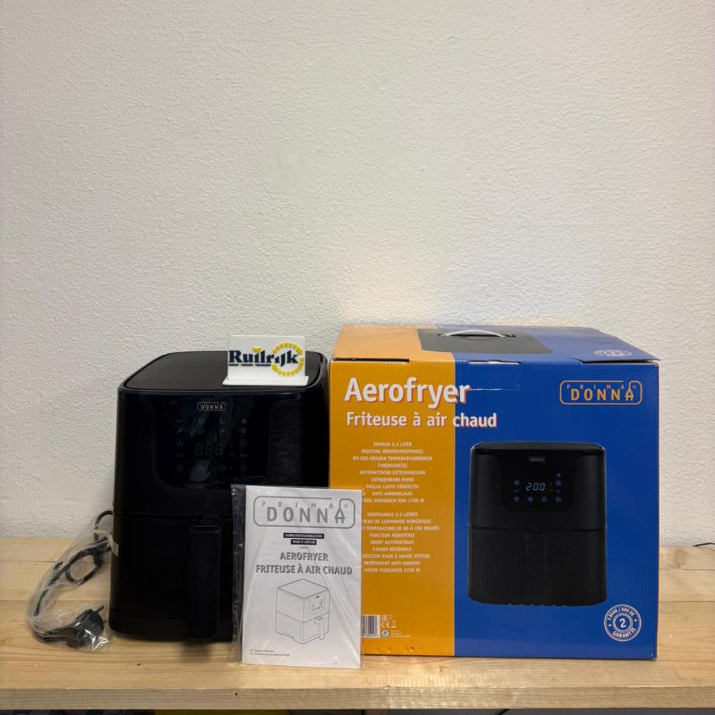 Prima Donna Aerofryer 5.2L airfryer hetelucht- Nieuw in doos, Ruilrijk, Nieuw, Info@ruilrijk.nl, Neerstraat 60, 6041 KD Roermond