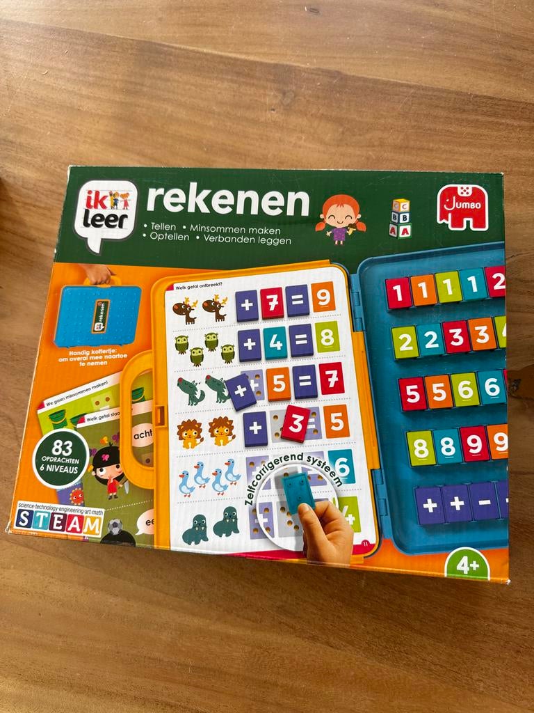 Jumbo Ik Leer Rekenen Spel - Educatief Rekenspel voor Kinder, Ophalen of Verzenden, Zo goed als nieuw, Rekenen
