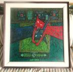 tevreden Poesjes na eten visje '90 - Waldiyono (Indonesië), Ophalen