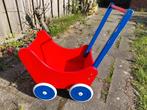 Houten poppewagen met dekentje, Ophalen of Verzenden, Gebruikt