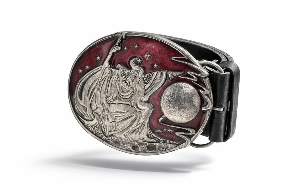 Vintage Boris Vallejo Wizard Riemgesp 1992 Siskiyou USA Fant, Losse buckle of gesp, Overige kleuren, 5 cm of meer, Siskiyou