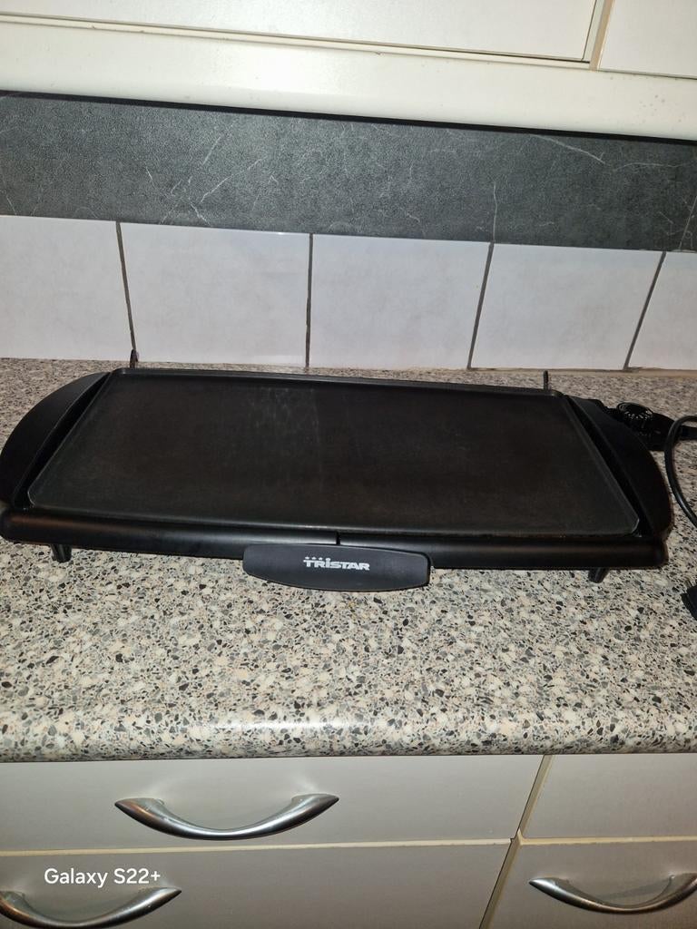 Zwarte Tristar grillplaat, Ophalen of Verzenden, Gebruikt