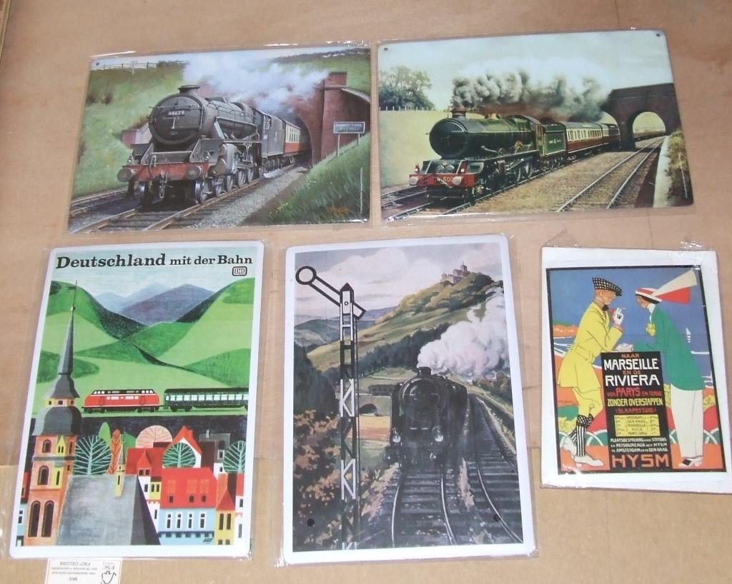 treinplaten, Verzamelen, Spoorwegen en Tramwegen, Nieuw, Trein, Overige typen, Ophalen of Verzenden