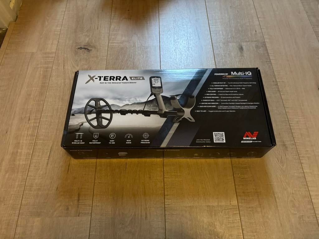 Minelab x terra elite, Hobby en Vrije tijd, Metaaldetectors, Meer dan 30 cm, Nieuw, Ophalen of Verzenden, Minelab