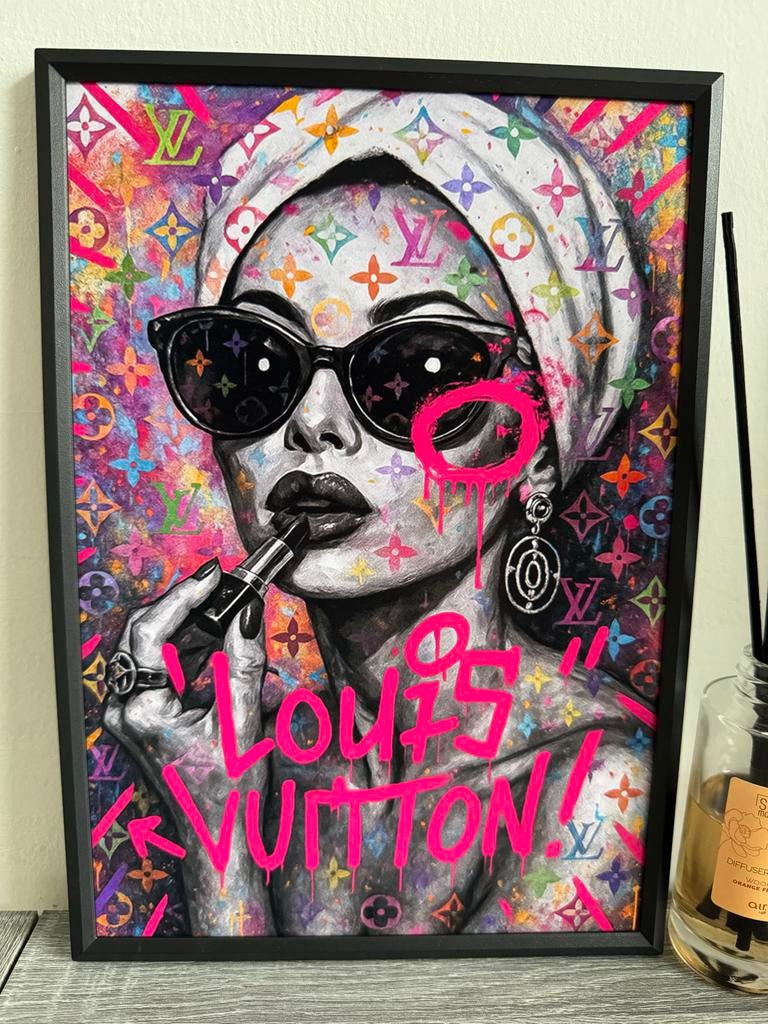 Pop Art Poster Ingelijst 21x30cm, Ophalen of Verzenden