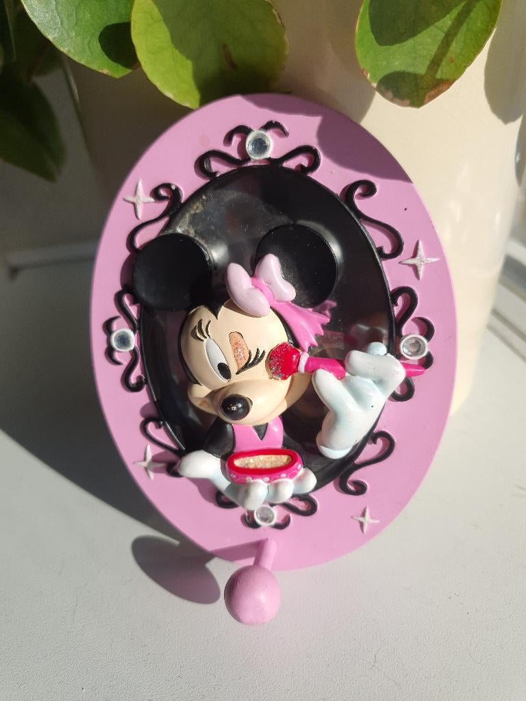 Vintage Disney Minnie Mouse Spiegel met Haak, Ophalen of Verzenden, Mickey Mouse, Beeldje of Figuurtje