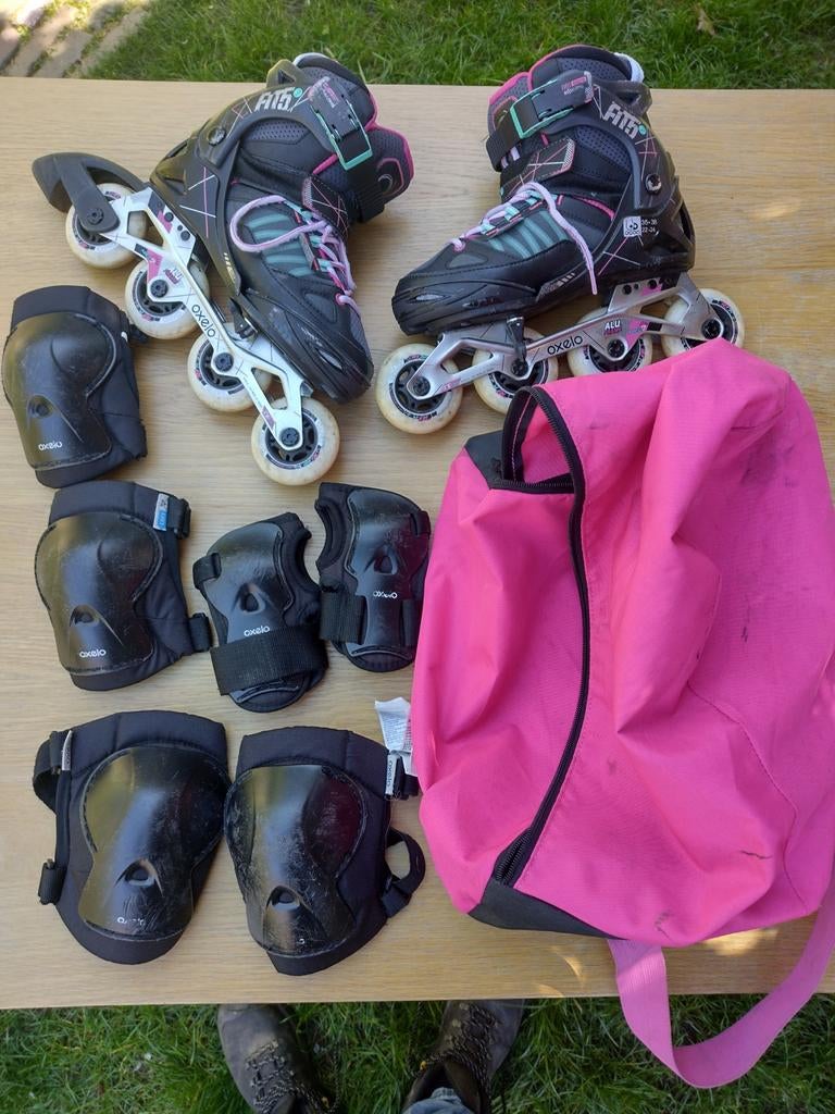 Oxelo Inline Skates met Bescherming en Tas - Maat 35-38, Kinderen, Inline skates 4 wielen, Ophalen, Overige merken