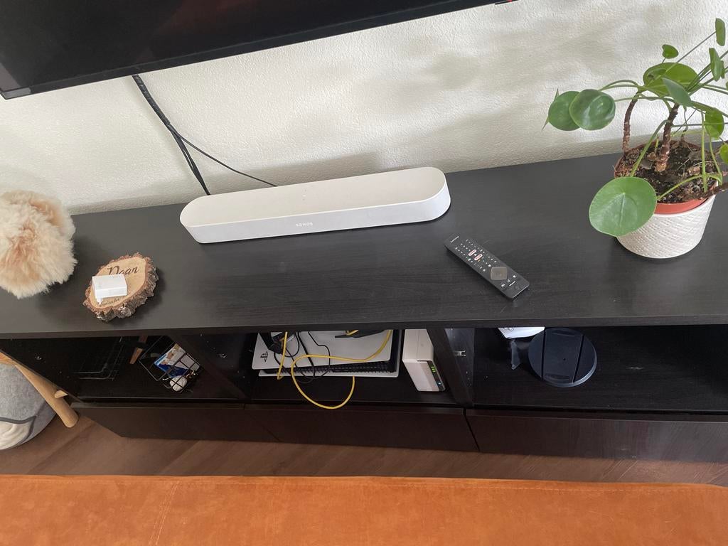 Ikea Besta tv meubel met lades, Ophalen, Overige materialen, Gebruikt, 150 tot 200 cm