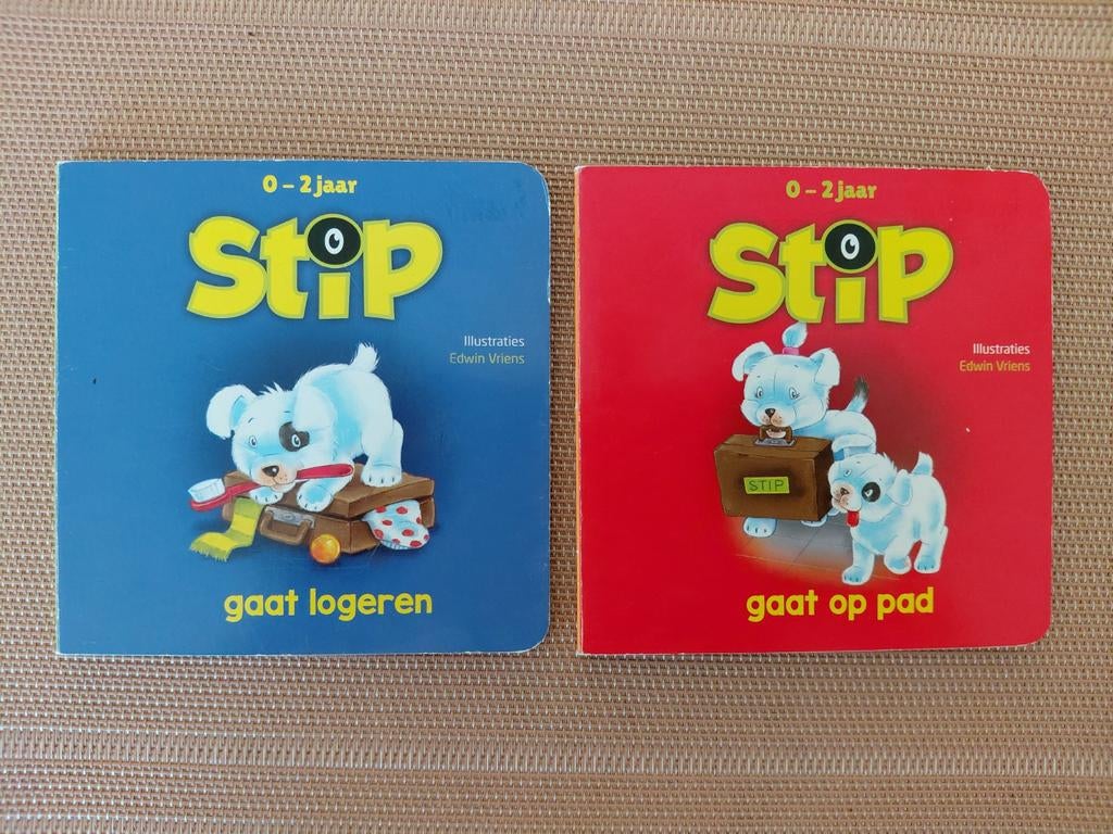 2 boekjes: Stip gaat Logeren en Stip gaat op pad., Ophalen of Verzenden, Zo goed als nieuw