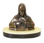 Borstbeeld van Jezus op onyx sokkel., Antiek en Kunst, Ophalen of Verzenden