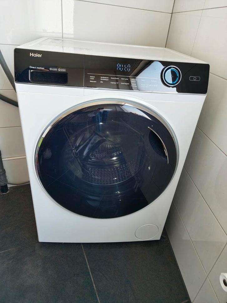 Haier HW80-B14979 wasmachine, Witgoed en Apparatuur, Wasmachines, Zo goed als nieuw, Voorlader, 8 tot 10 kg, 85 tot 90 cm, 1200 tot 1600 toeren