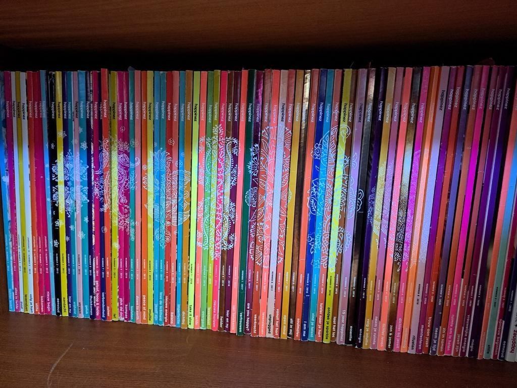 Complete Jaargangen Happinez 2012-2019, Ophalen of Verzenden, Zo goed als nieuw