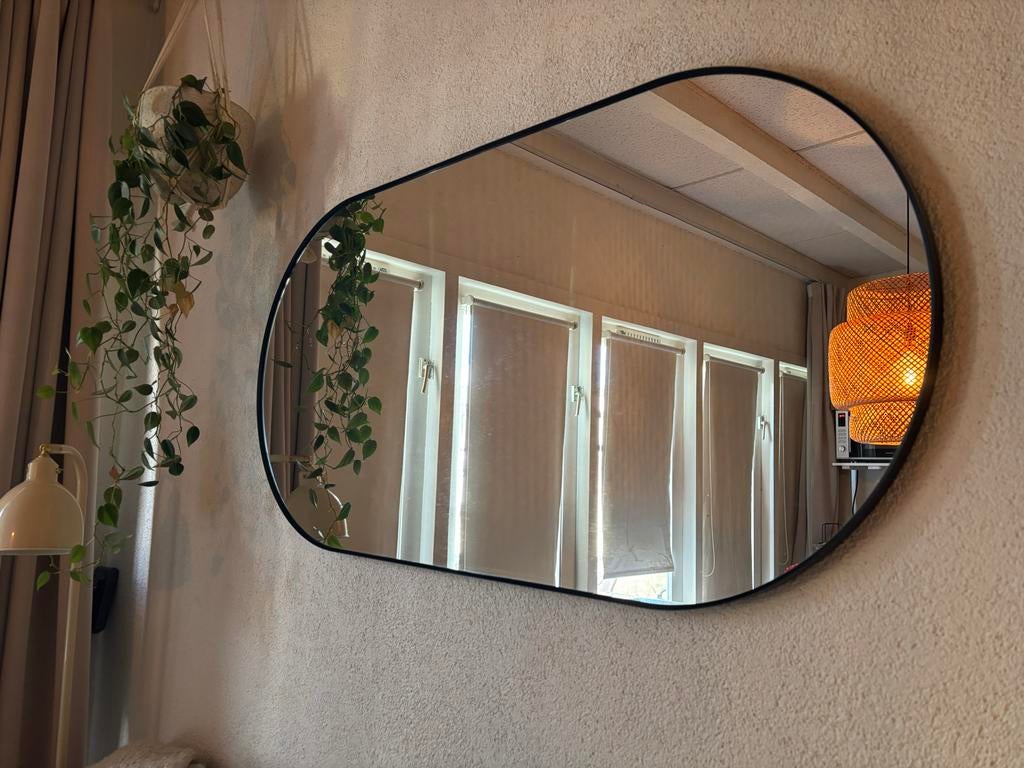 IKEA Lindbyn ovale spiegel 60x120 cm, Ophalen, Gebruikt, 100 tot 150 cm, Ovaal