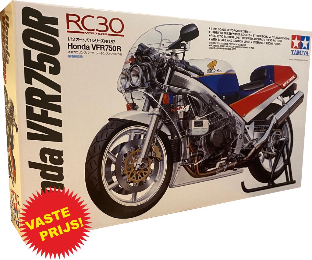 Honda VFR750R (Tamiya 14057) 1/12, Nieuw, Ophalen of Verzenden, Tamiya, Groter dan 1:32