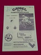 Programmaboekje Camel 500cc Varsseveld 1982, Ophalen of Verzenden, Zo goed als nieuw