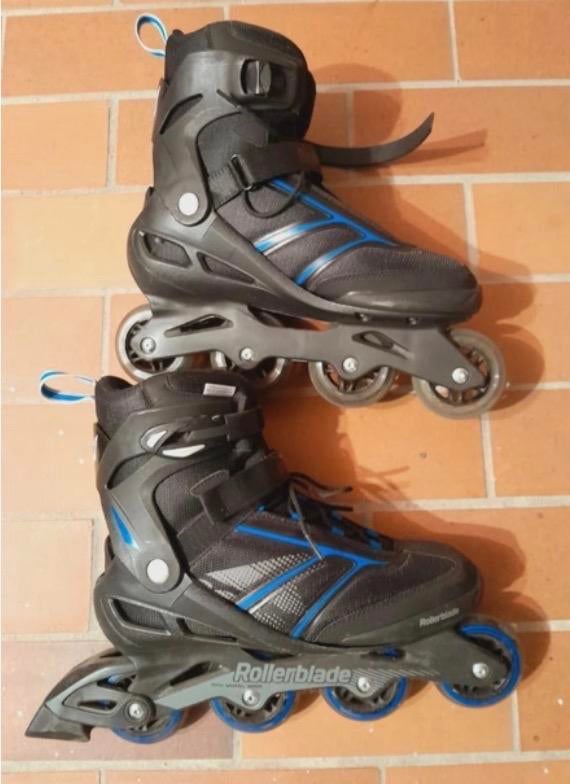 Rollerblade Bravo inline skates maat 44.5, Ophalen, Gebruikt, Heren, Inline skates 4 wielen