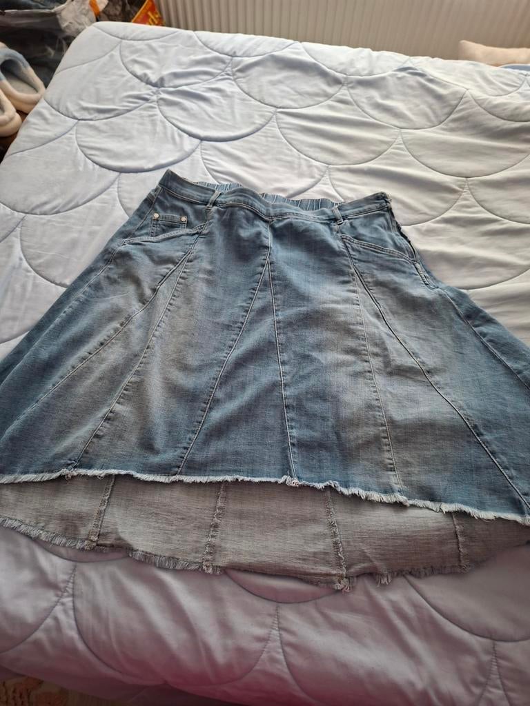 Ulla Popken spijkerrok maat 48/50, Ulla Popken, Ophalen of Verzenden, Gedragen, Blauw