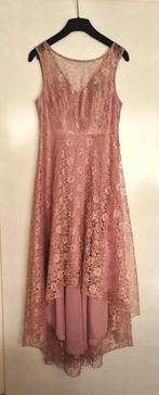 Asymmetrische galajurk - 1x gedragen, Kleding | Dames, Gelegenheidskleding, Ophalen, Galajurk, Zo goed als nieuw, Roze