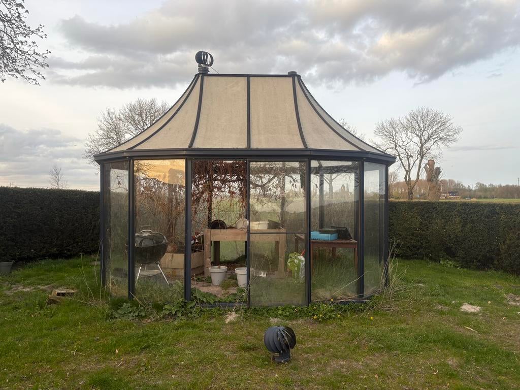 Kas kweekkas prieel 3,2x5 meter tuinkas, Tuin en Terras, Ophalen, Gebruikt, Kweekkas, Glas
