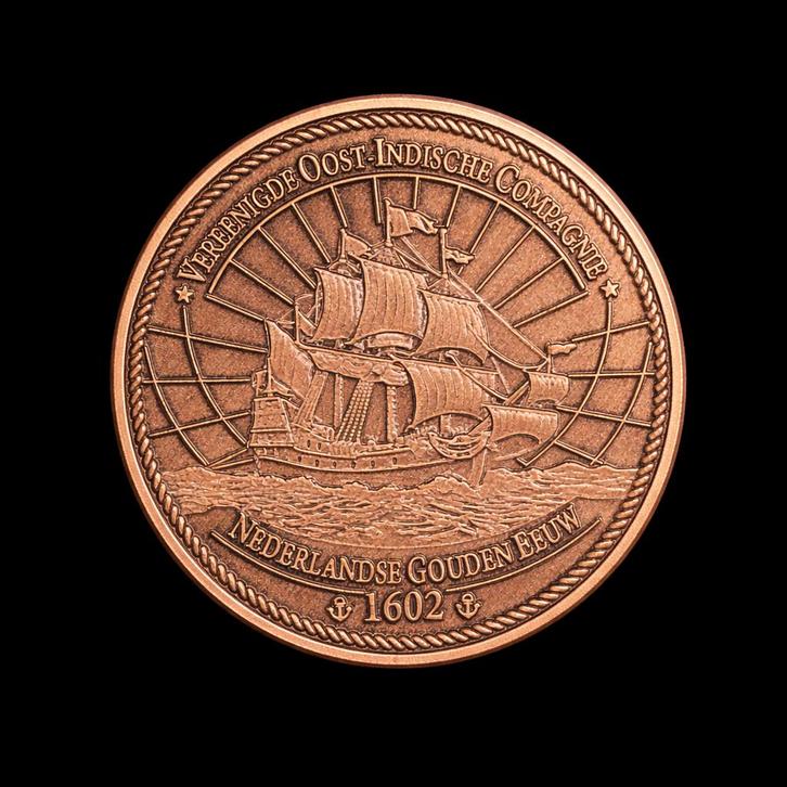 VOC Nederlandse Gouden Eeuw - koperen munt  1 ounce, Postzegels en Munten, Munten | Nederland, Losse munt, Overige waardes, Vóór koninkrijk