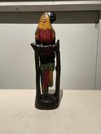 Houten beeld papegaai, Ophalen, Zo goed als nieuw