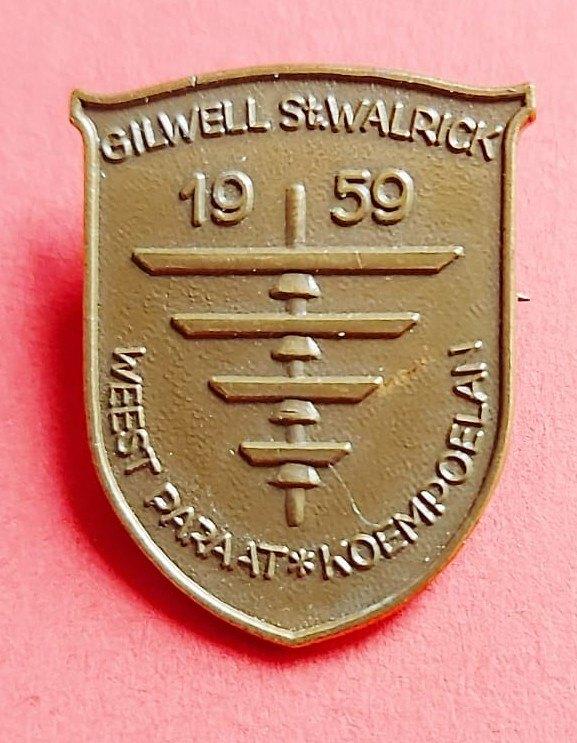 scouting Deelnemersinsigne/speld Koempoelan 1959 Overasselt, Verzamelen, Ophalen of Verzenden, Zo goed als nieuw, Embleem, Speld of Insigne