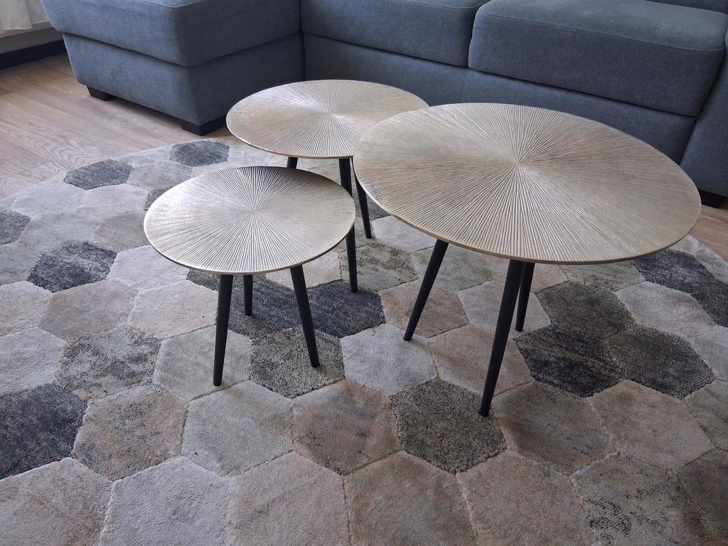 Salon tafel  set, Ophalen, Minder dan 45 cm, Minder dan 55 cm, Rond