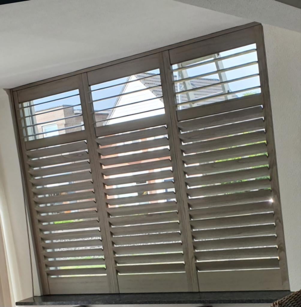 Prachtige houten shutters, Ophalen, Zo goed als nieuw, 200 cm of meer