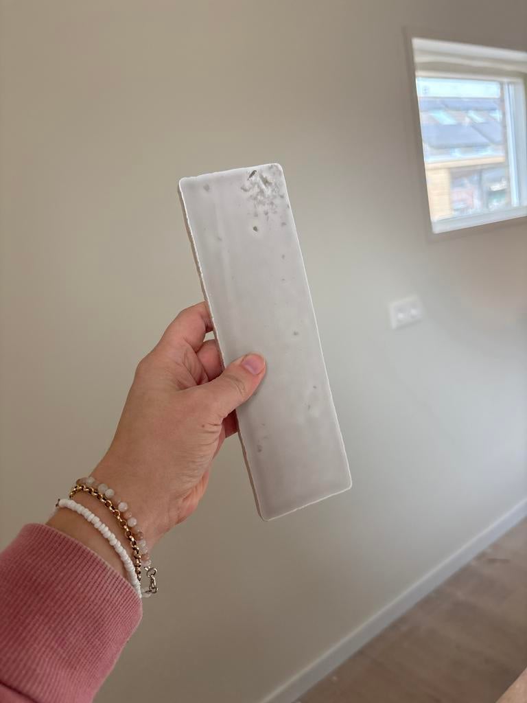 Nanda Tiles Laurel Clay Soft Taupe 6x20 cm (restpartij), Doe-het-zelf en Verbouw, Tegels, Ophalen, Nieuw, Minder dan 20 cm, 20 tot 40 cm