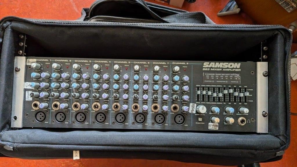 Samson S83 zangversterker mixer 8 kanaals, Ophalen, Gebruikt, 5 tot 10 kanalen, Microfooningang