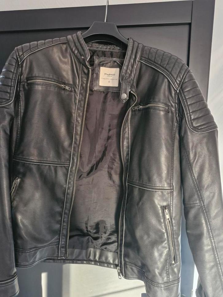 Madness Leren Jas met Rits - Maat XL, Kleding | Heren, Jassen | Zomer, Ophalen of Verzenden