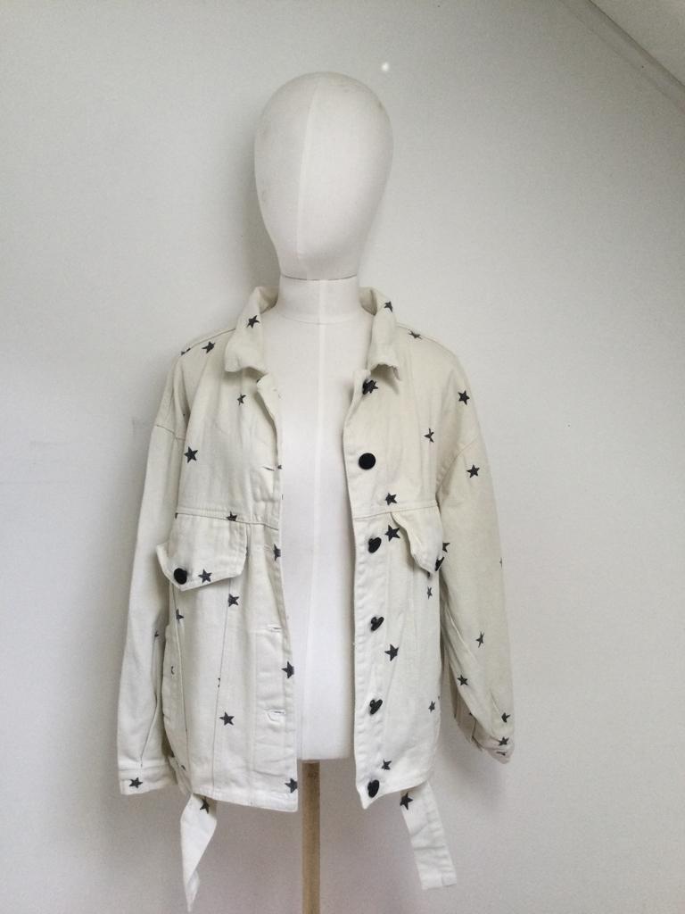 Spijkerjasje met sterren merk Ambika (maat S/M), Kleding | Dames, Maat 38/40 (M), Wit, Ophalen of Verzenden, Zo goed als nieuw