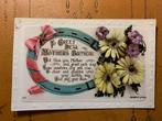 Geluk - To greet dear Mothers Day - hoefijzer en bloemen, Ophalen of Verzenden, 1920 tot 1940, Gelopen, Overige thema's
