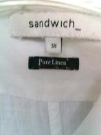 SANDWICH witte lange blouse met zakjes 38, Maat 38/40 (M), Verzenden, Wit, Sandwich