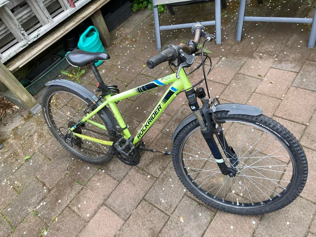 Rockrider jongensfiets 24 inch, Fietsen en Brommers, Fietsen | Jongens, Ophalen, Gebruikt, 24 inch, Handrem