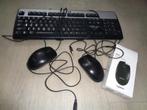 1 Muis + 1 Toetsenbord met Kabels., Computers en Software, Toetsenborden, Ophalen of Verzenden, Gebruikt