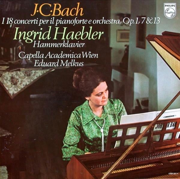 5 x LP Ingrid Haebler - J C Bach, Verzenden, 12 inch, Barok, Kamermuziek
