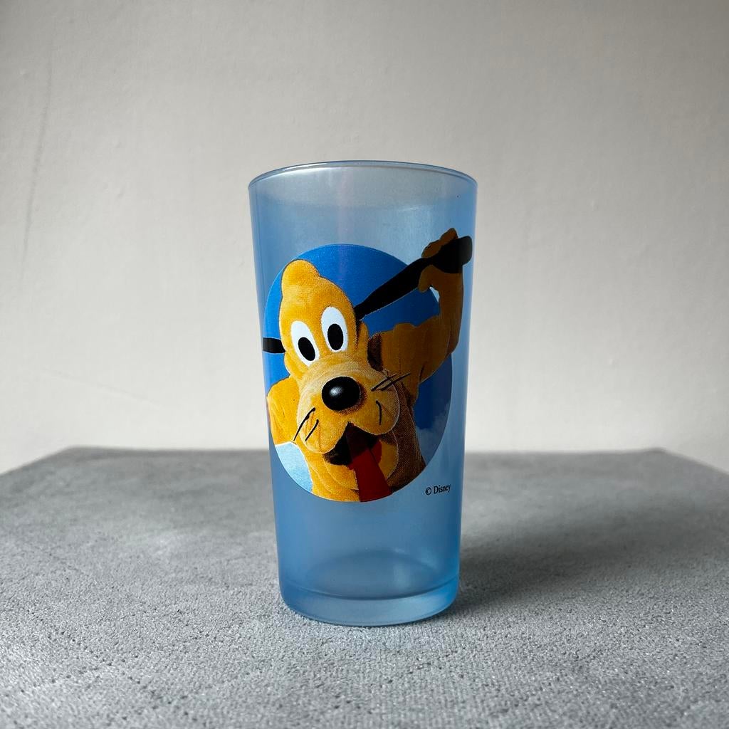Pluto – Disney Esso glas (vintage 90s), Verzenden, Goofy of Pluto, Zo goed als nieuw, Servies