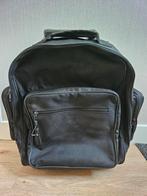 Zwarte rugzak trolley (hoogte 40 cm, breedte 35 cm, 15 diep), Wieltjes, Hard kunststof, Minder dan 50 cm, Ophalen of Verzenden