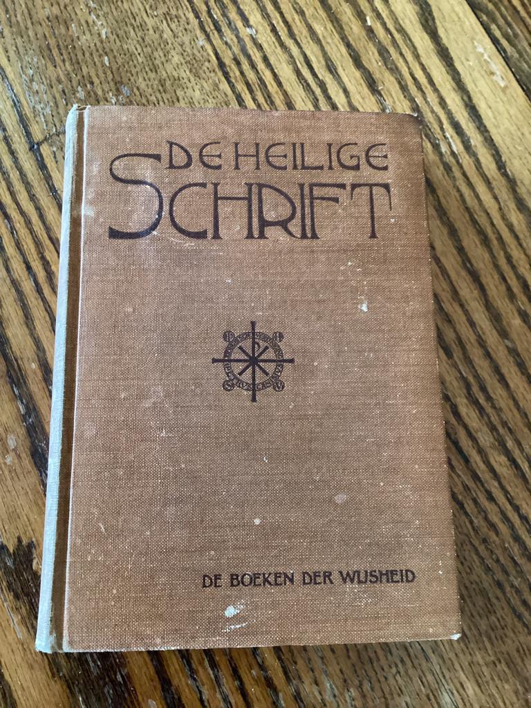 Oude Bijbel-De Heilige schrift-De boeken der wijsheid. 1939, Ophalen of Verzenden