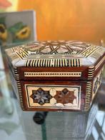 Vintage sieraden doosje met parelmoer inlegwerk, Antiek en Kunst, Ophalen of Verzenden