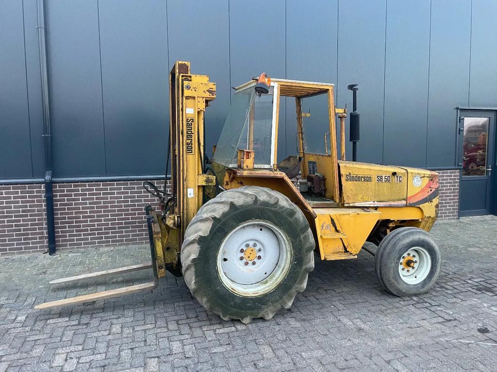 Sanderson SB 50 TC ruwterrein heftruck - Manitou JCB, Zakelijke goederen, Machines en Bouw | Heftrucks en Intern transport, Ruwterrein