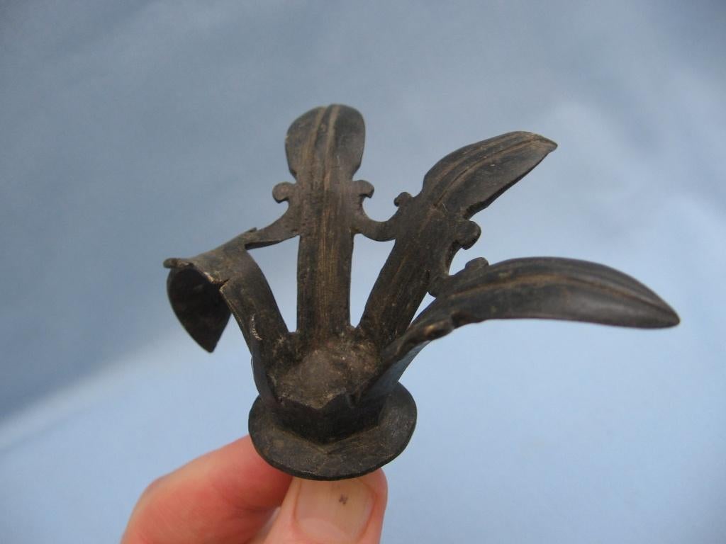 Romeinse wierook brander - ca. 2000 jaar oud - bodemvondst, Ophalen of Verzenden, Brons