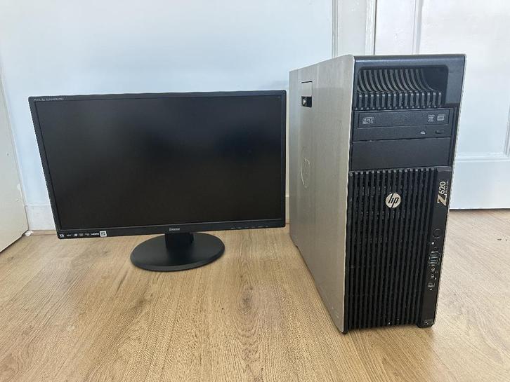 PC setup — Xeon 16-core, 32GB RAM, GTX 1050 Ti + scherm, Computers en Software, Desktop Pc's, Gebruikt, 2 tot 3 Ghz, 32 GB, Met videokaart