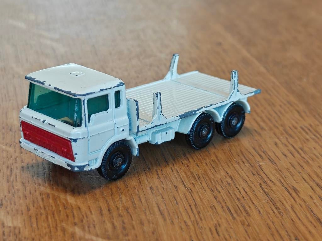 Matchbox DAF Girder Truck WIT, Ophalen of Verzenden, Zo goed als nieuw, Bus of Vrachtwagen