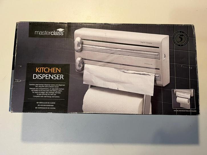 KitchenCraft Rollenhouder keuken nieuw in verpakking, Huis en Inrichting, Keuken | Keukenbenodigdheden, Nieuw, Ophalen of Verzenden