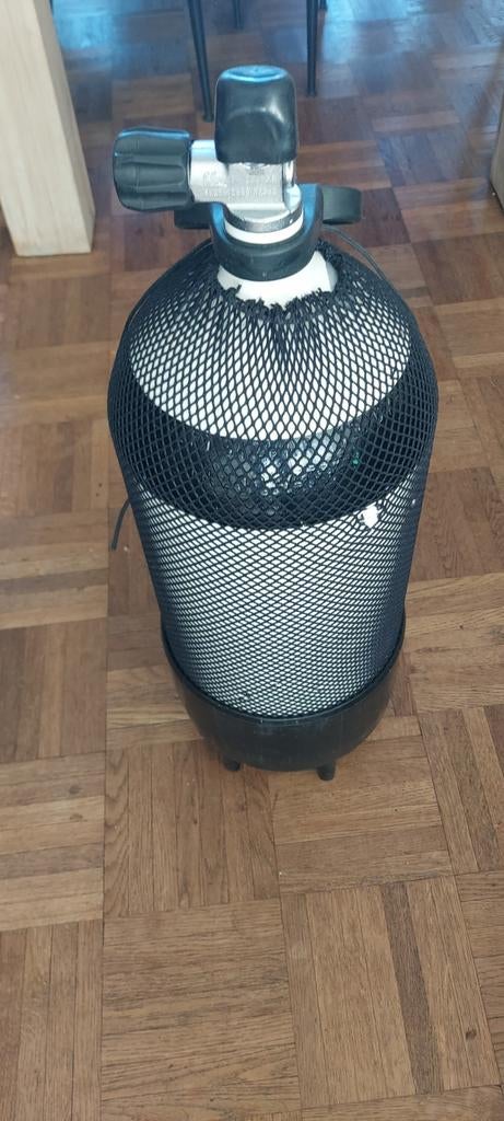 12 liter Duikfles met beschermhoes bommetje, Ophalen of Verzenden, Gebruikt, Duikfles