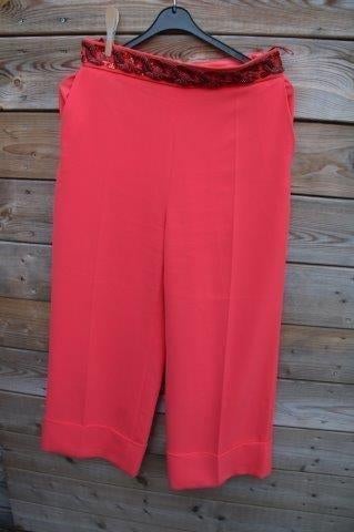 Broek koraal Elisabetti Franchi mt 46(IT) EU40 Vaste prijs A, Maat 38/40 (M), Zo goed als nieuw, Lang, Rood